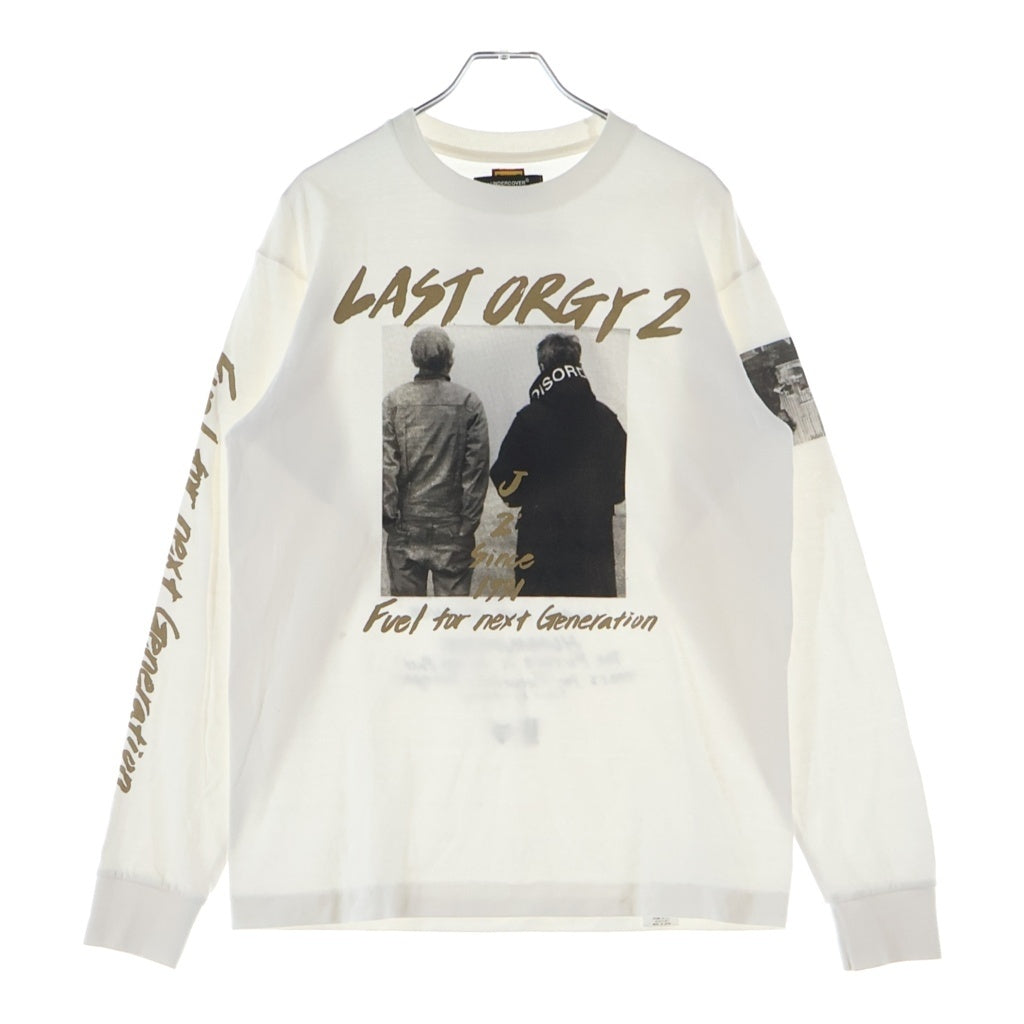 HUMAN MADE(ヒューマンメイド) ×UNDERCOVER LAST ORGY 2 LONG SLEEVE アンダーカバー ラストオージー グラフィック クルーネック 長袖Tシャツ カットソー ホワイト XX24CS002