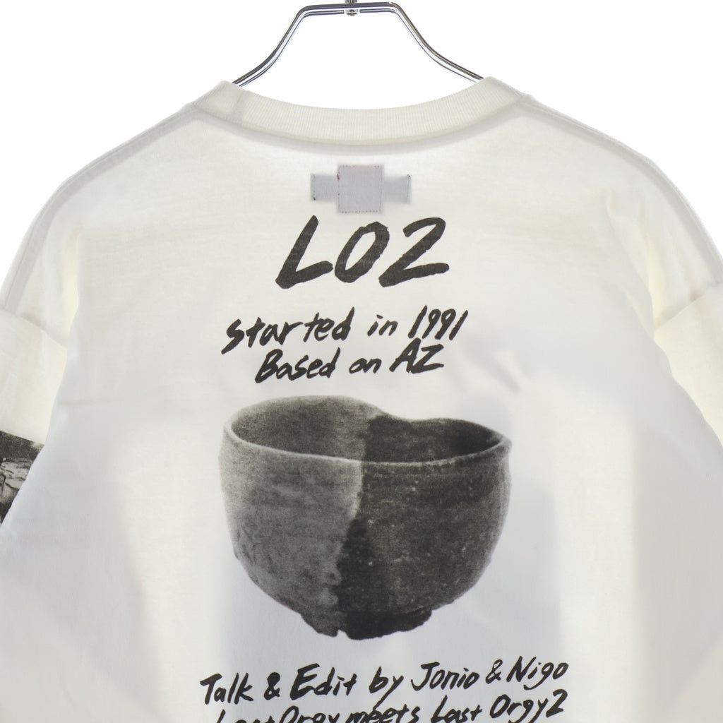 HUMAN MADE(ヒューマンメイド) ×UNDERCOVER LAST ORGY 2 LONG SLEEVE アンダーカバー ラストオージー グラフィック クルーネック 長袖Tシャツ カットソー ホワイト XX24CS002