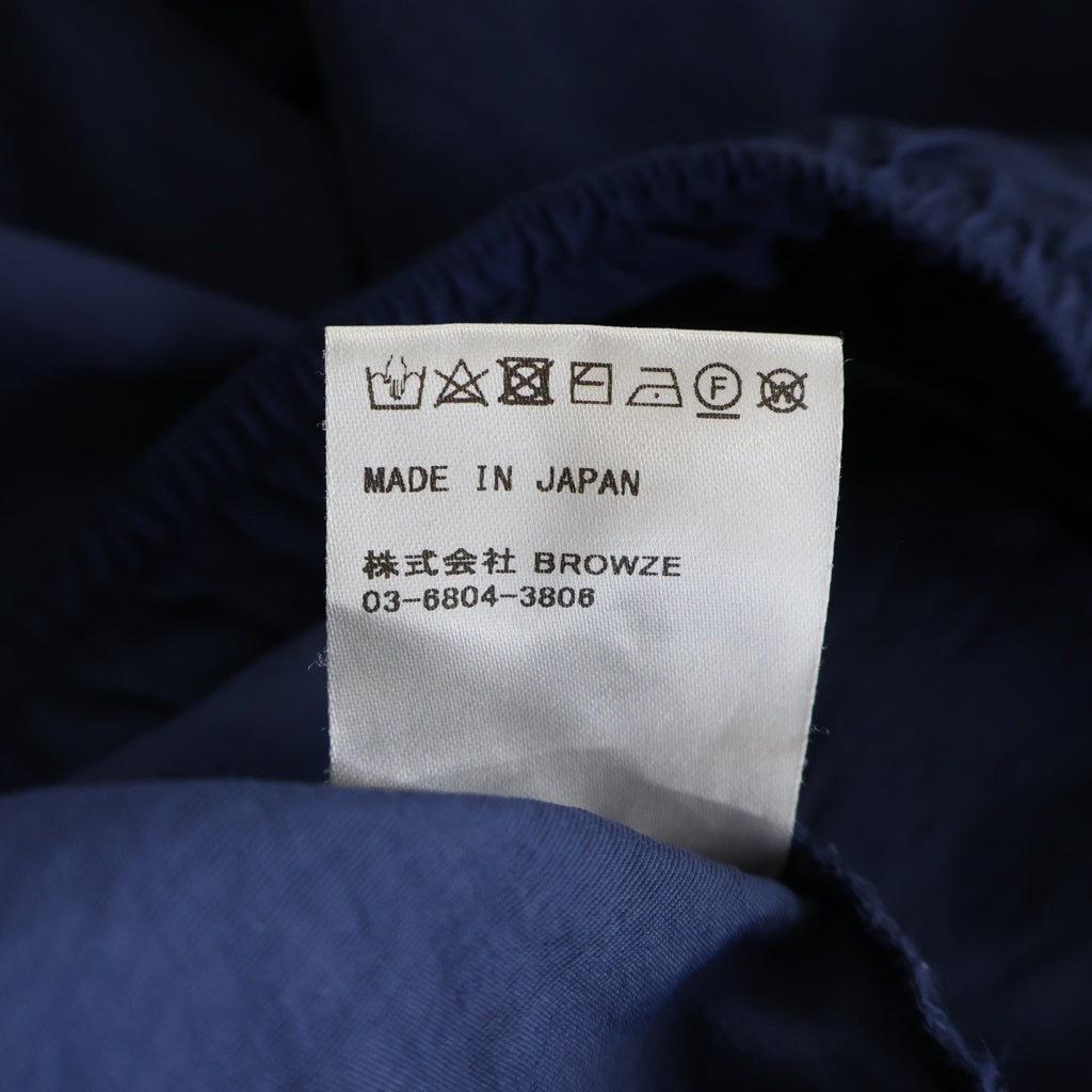 The Ennoy Professional(エンノイプロフェッショナル) ×STYLISTSHIBUTSU 21AW NYLON PANT スタイリスト私物 ロゴ エンブロイダリー ナイロン パンツ ネイビー AW21BRENPT01LV