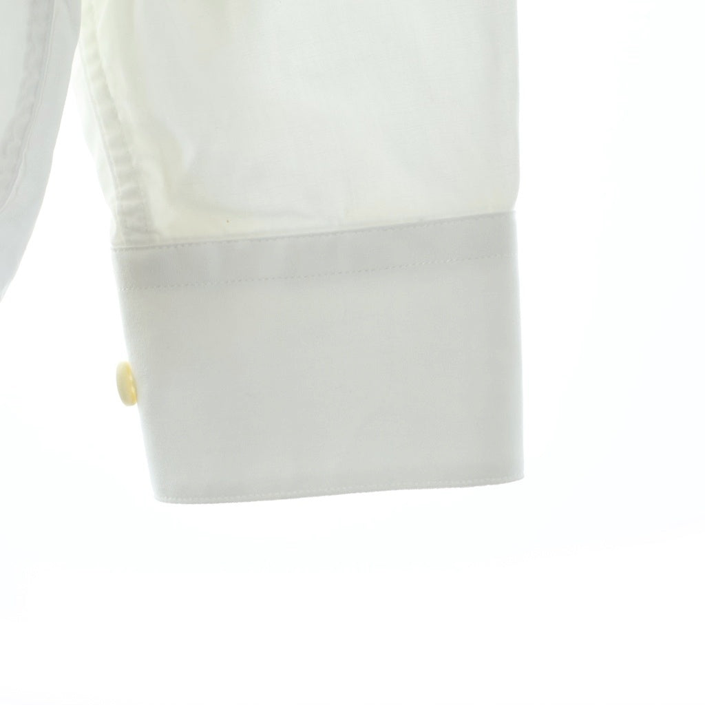 RAF BY RAF SIMONS(ラフ バイ ラフシモンズ) ロゴ エンブロイダリー コットン 長袖ボタンシャツ ホワイト