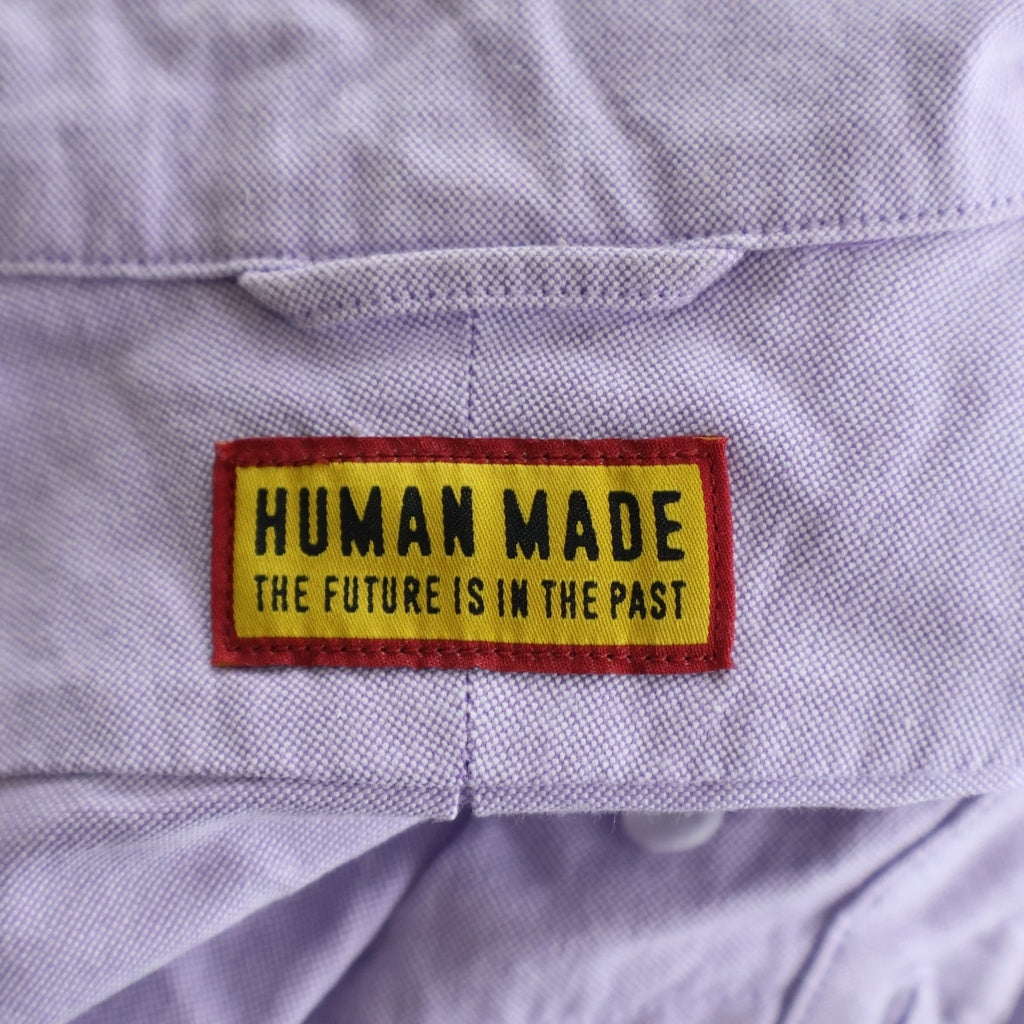 HUMAN MADE(ヒューマンメイド) 25AW OXFORD BD L/S SHIRT オックスフォードボタンダウン 長袖シャツ パープル HM30SH005