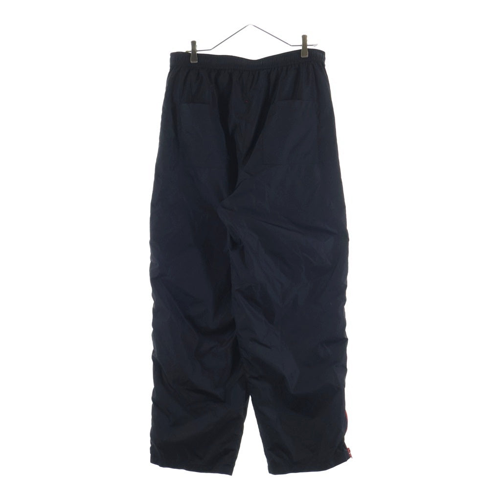 NO BRAND(ノーブランド) SWJP 26SS 2001 NYLON ZIP PANTS エスダブリュージェーピー ナイロン ジップ ロゴ エンブロイダリー パンツ ブラック SW-26SS-20