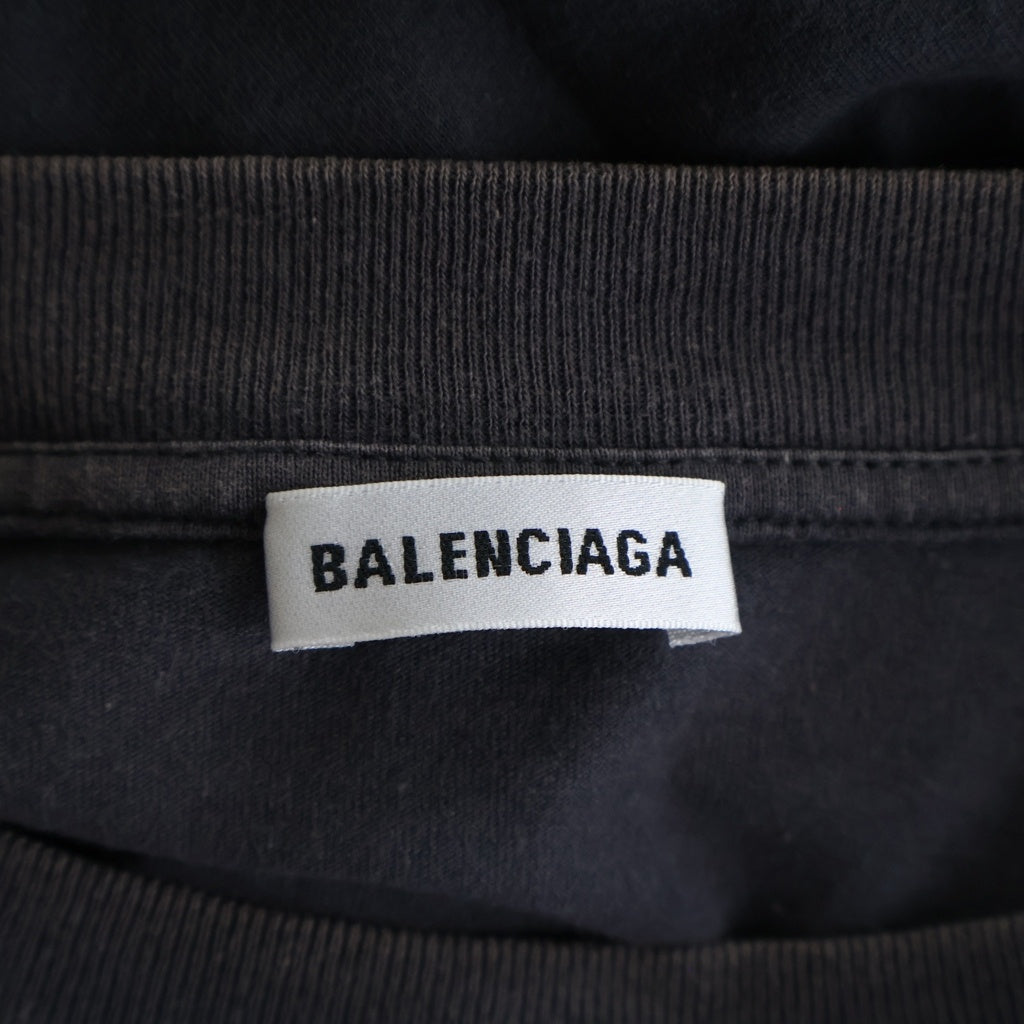 BALENCIAGA(バレンシアガ) SPEEDHUNTERS スピードハンター プリント クルーネック半袖Tシャツ カットソー ブラック 541703 TCV38