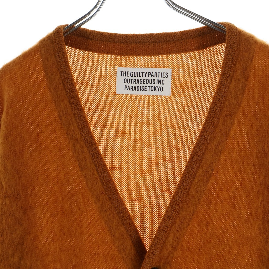 WACKO MARIA(ワコマリア) 22AW MOHAIR KNIT CARDIGAN モヘア混 ウールニットカーディガン ブラウン 22FW-WHK-KN06