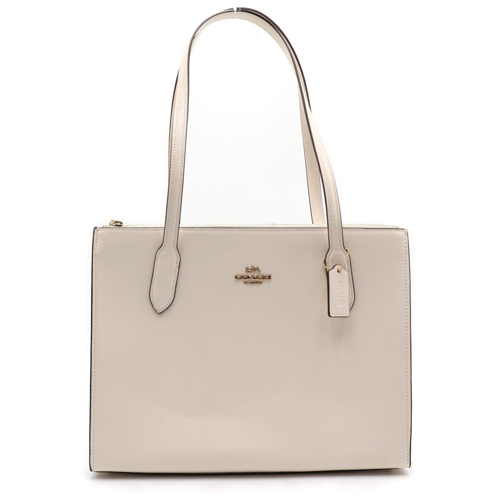 COACH(コーチ) NINA CARRY ALL ニーナ キャリーオール レザー トートバッグ ホワイト レディース
