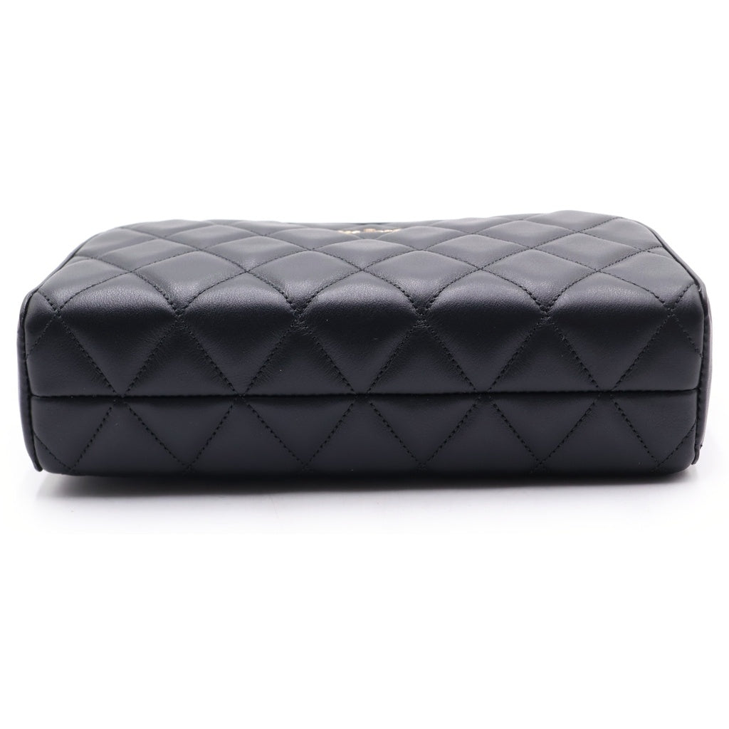 Kate Spade(ケイトスペード) CAREY MINI CAMERA BAG キャリー ミニカメラ キルティング レザー ショルダー バッグ ブラック KG425 レディース