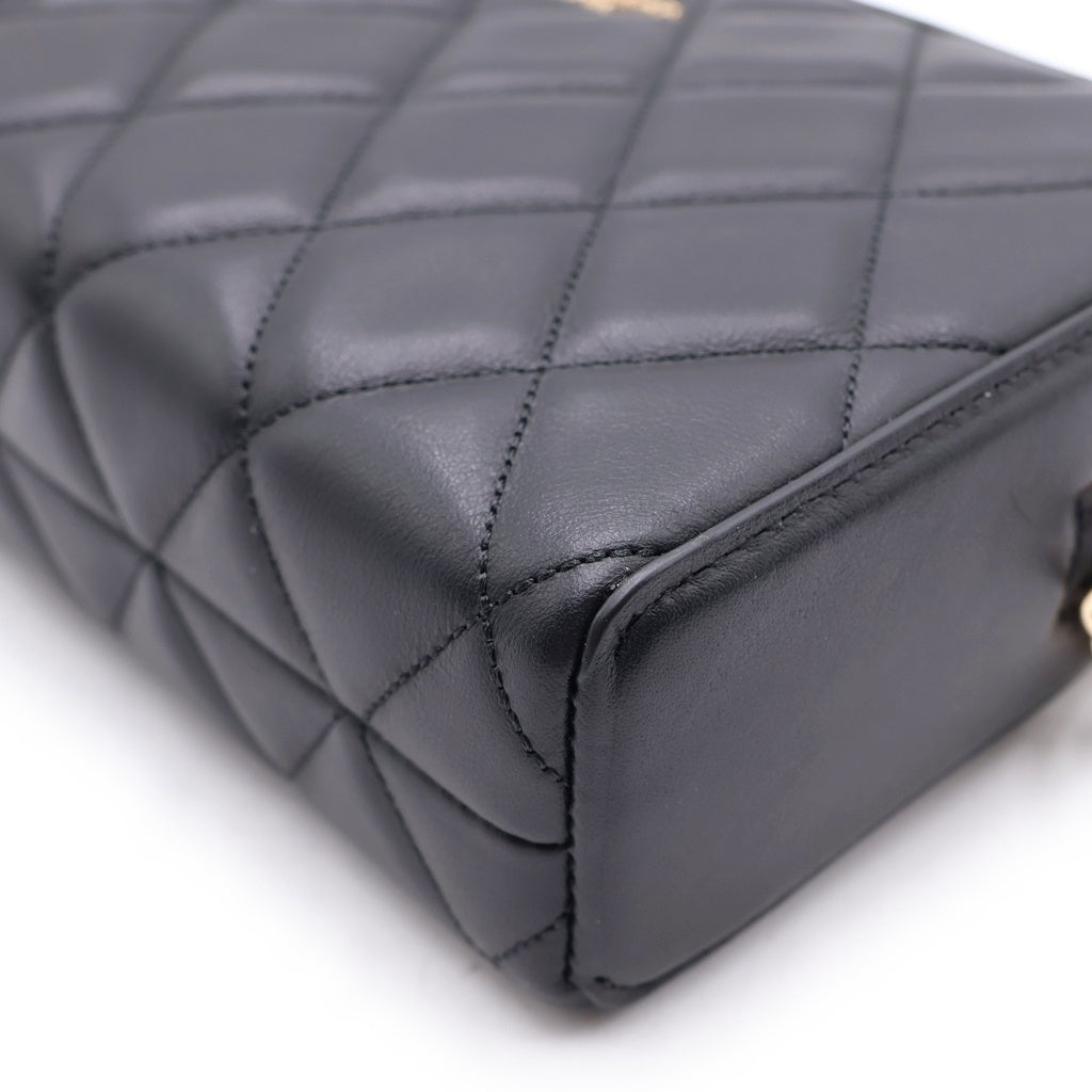 Kate Spade(ケイトスペード) CAREY MINI CAMERA BAG キャリー ミニカメラ キルティング レザー ショルダー バッグ ブラック KG425 レディース