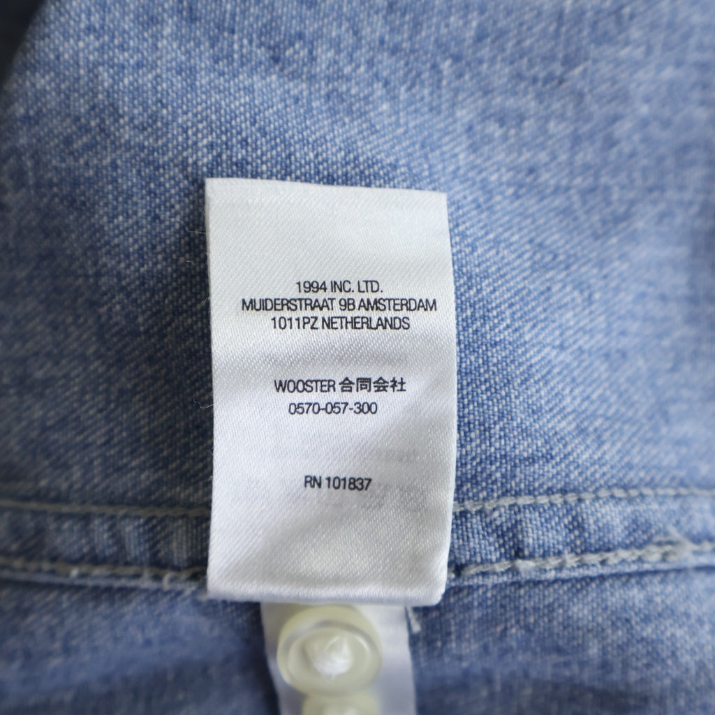 SUPREME(シュプリーム) 25SS Small Box Shirt Denim スモールボックスロゴ 長袖シャツ デニム インディゴ