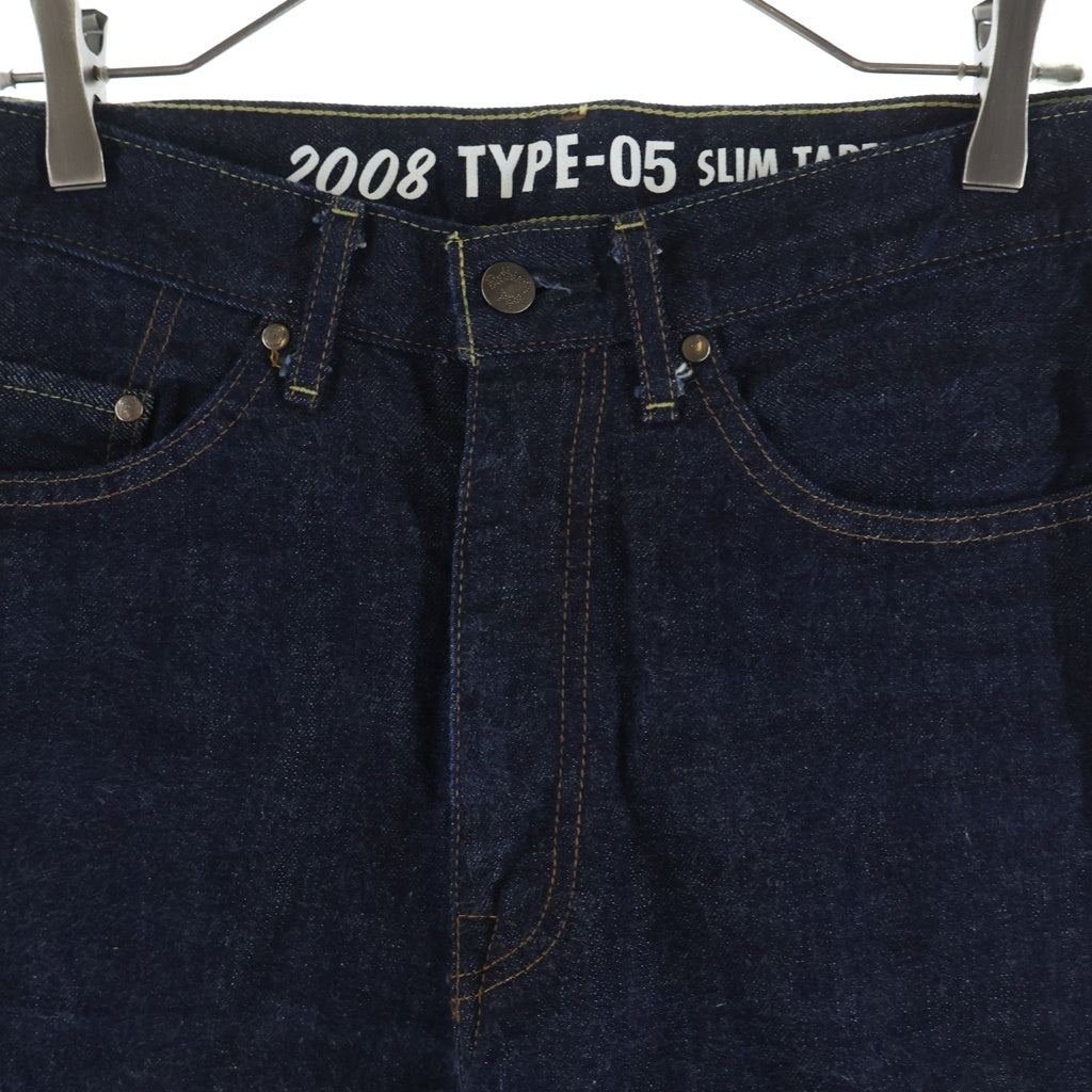 A BATHING APE(アベイシングエイプ) 2008 TYPE-05 SLIM TAPER ジッパーフライ スリム テーパード デニム パンツ インディゴ 001DPA301009X レディース