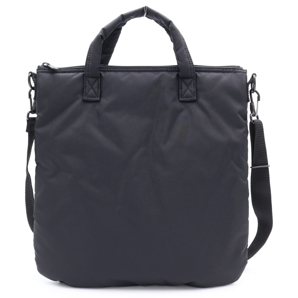 BLACK COMME des GARCONS(ブラックコムデギャルソン) 日本製 中わた 2WAY ナイロン ハンドショルダーバッグ ブラック 1Z-K 204