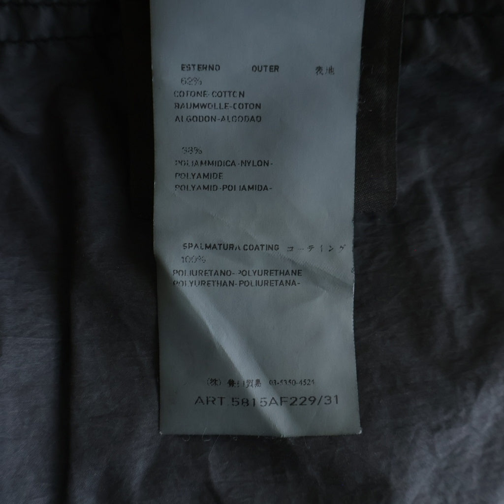 STONE ISLAND(ストーンアイランド) 13SS MUSSOLA WATRO ロゴワッペン コーティング ナイロンジャケット ブラック 5815AF229