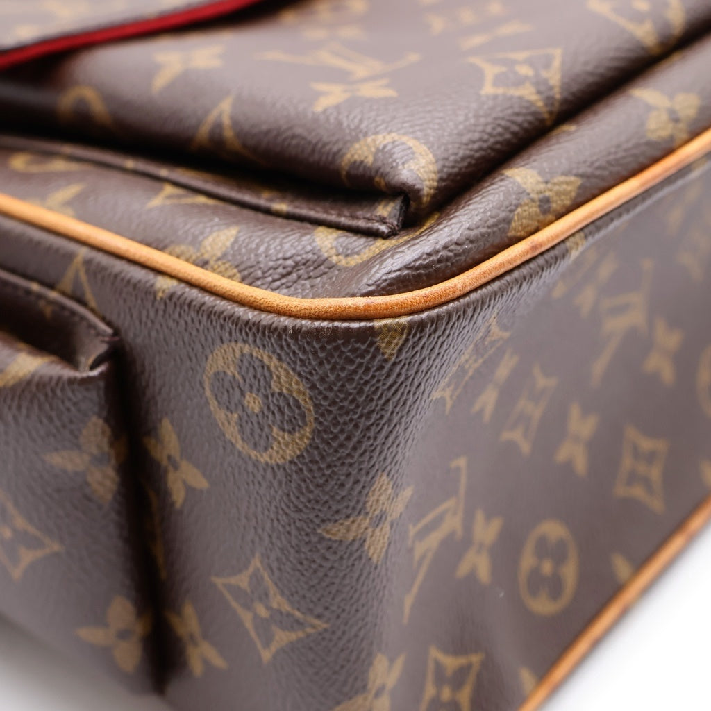 LOUIS VUITTON(ルイヴィトン) MULTIPLY CITY ミュルティプリ シティ モノグラム ハンドバッグ ブラウン M51162 MB1014 レディース