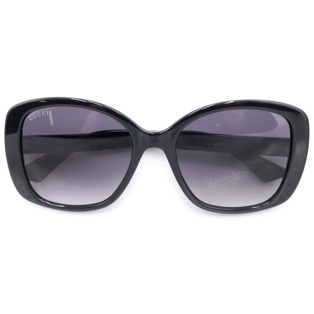 GUCCI(グッチ) GG0762S バタフライフレーム GGロゴテンプル カラーレンズ サングラス メガネ ブラック