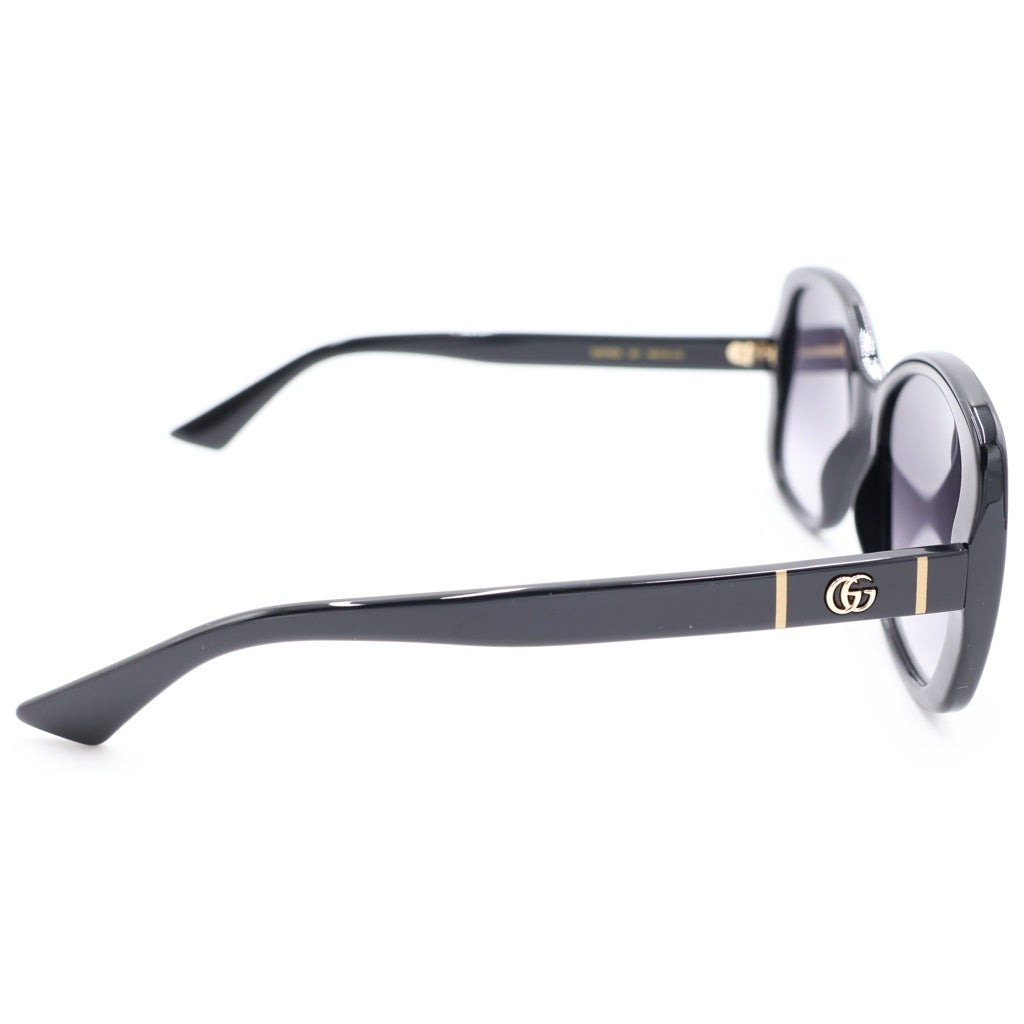 GUCCI(グッチ) GG0762S バタフライフレーム GGロゴテンプル カラーレンズ サングラス メガネ ブラック