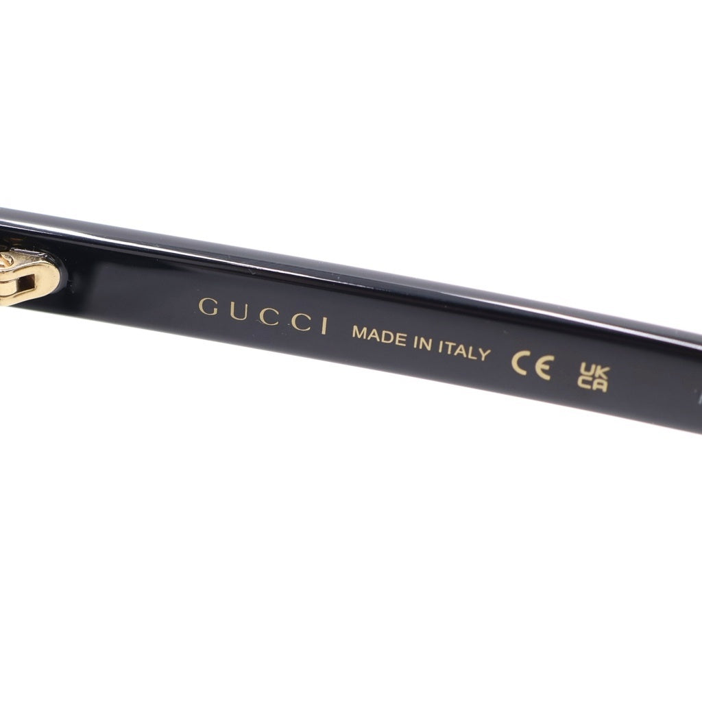 GUCCI(グッチ) GG0637SK アジアンフィット スクエアフレーム GGロゴテンプル カラーレンズ サングラス メガネ ブラック