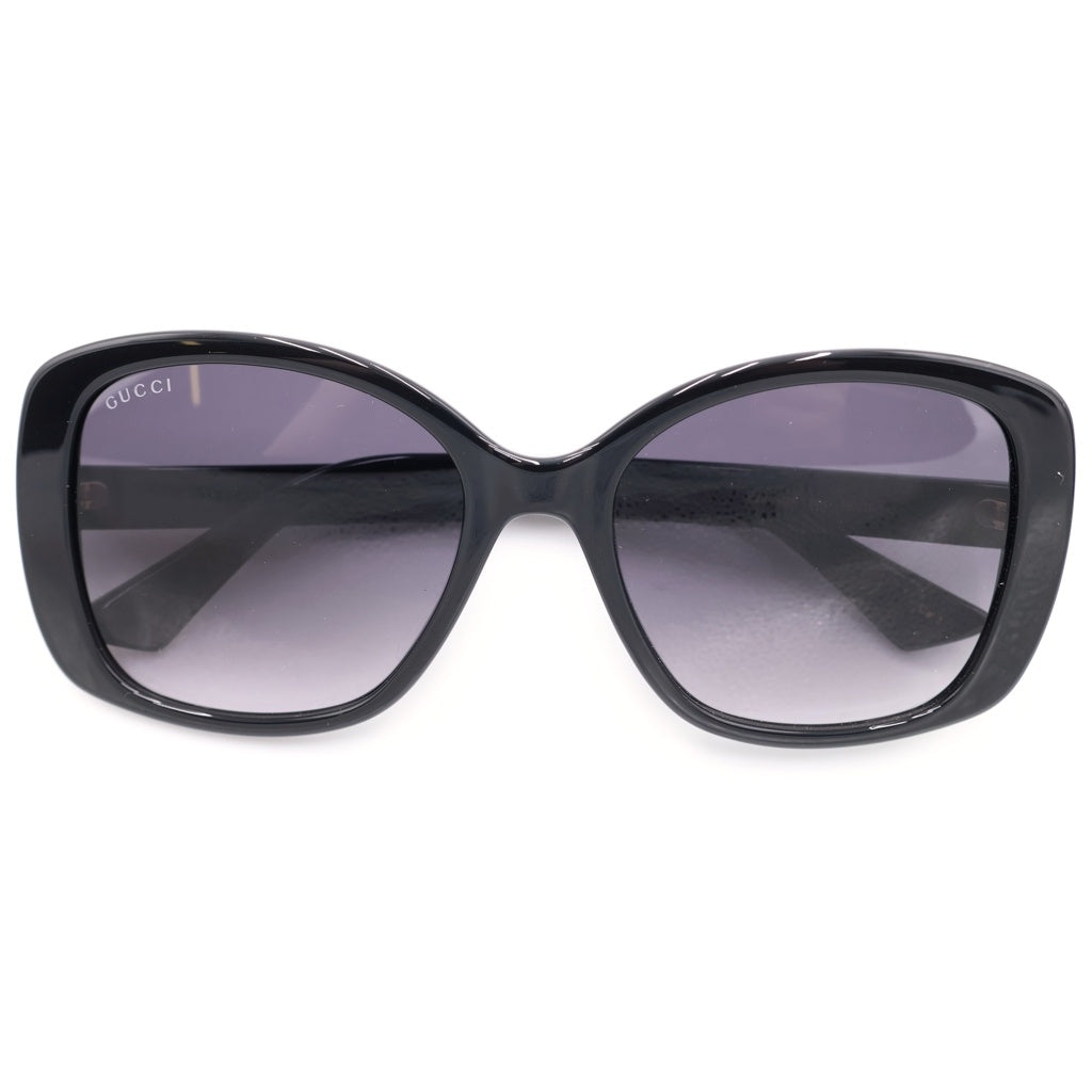 GUCCI(グッチ) GG0762S バタフライフレーム GGロゴテンプル カラーレンズ サングラス メガネ ブラック