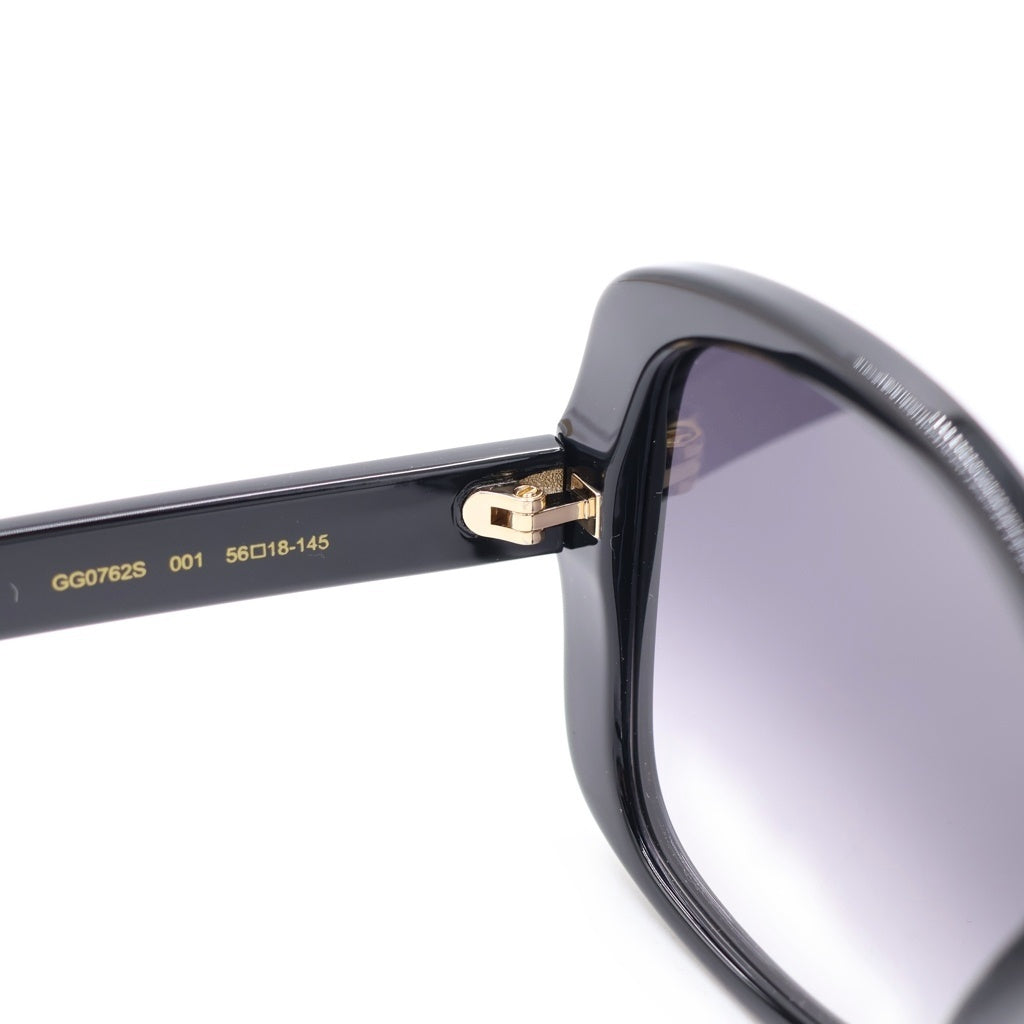 GUCCI(グッチ) GG0762S バタフライフレーム GGロゴテンプル カラーレンズ サングラス メガネ ブラック