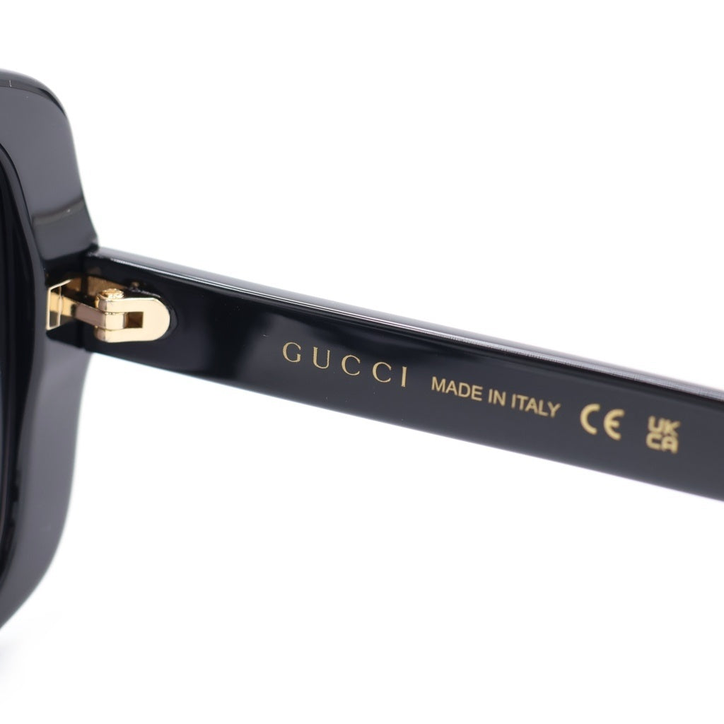 GUCCI(グッチ) GG0762S バタフライフレーム GGロゴテンプル カラーレンズ サングラス メガネ ブラック