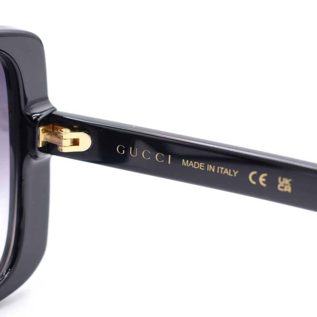 GUCCI(グッチ) GG0632S スクエアフレーム GGロゴテンプル カラーレンズ サングラス メガネ ブラック