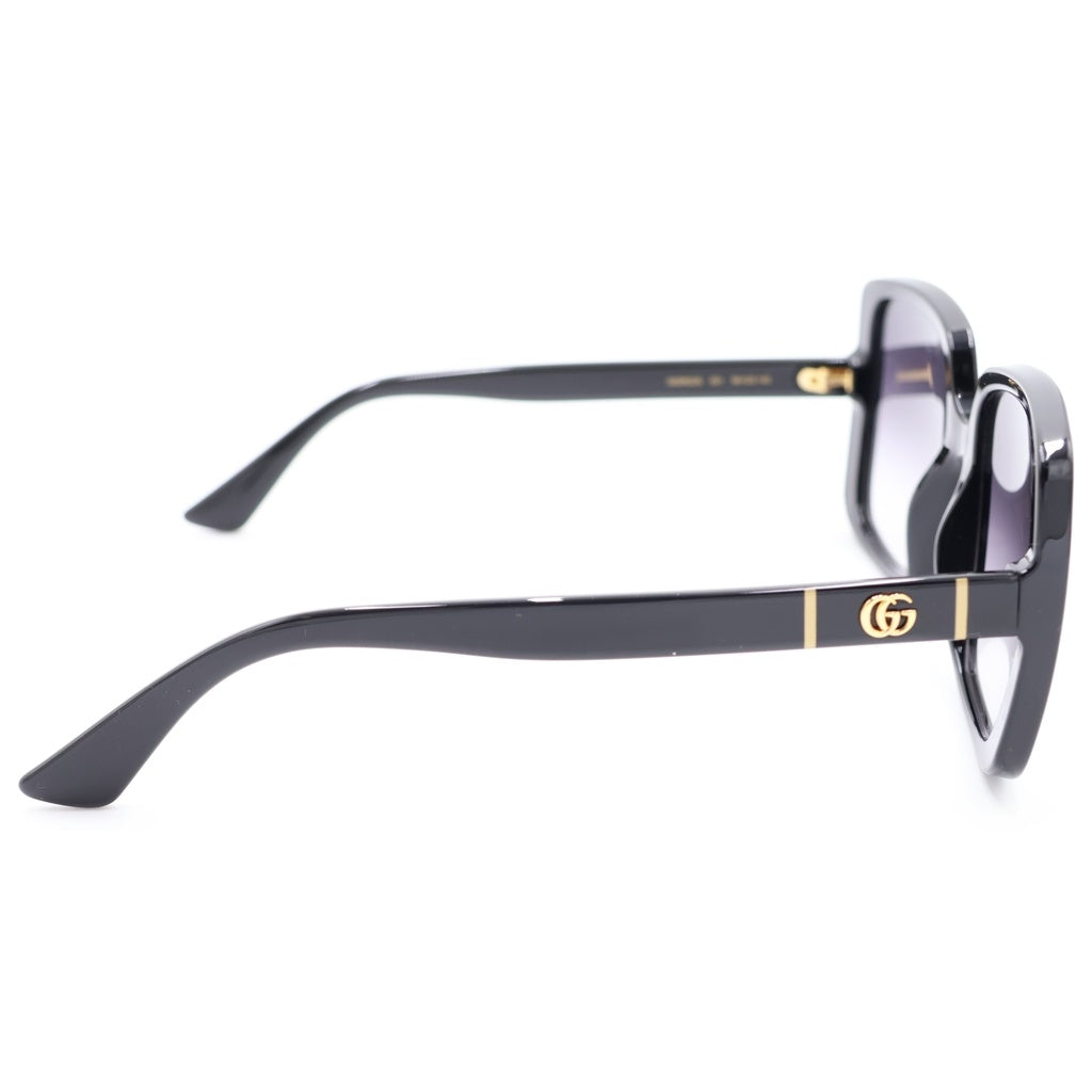 GUCCI(グッチ) GG0632S スクエアフレーム GGロゴテンプル カラーレンズ サングラス メガネ ブラック