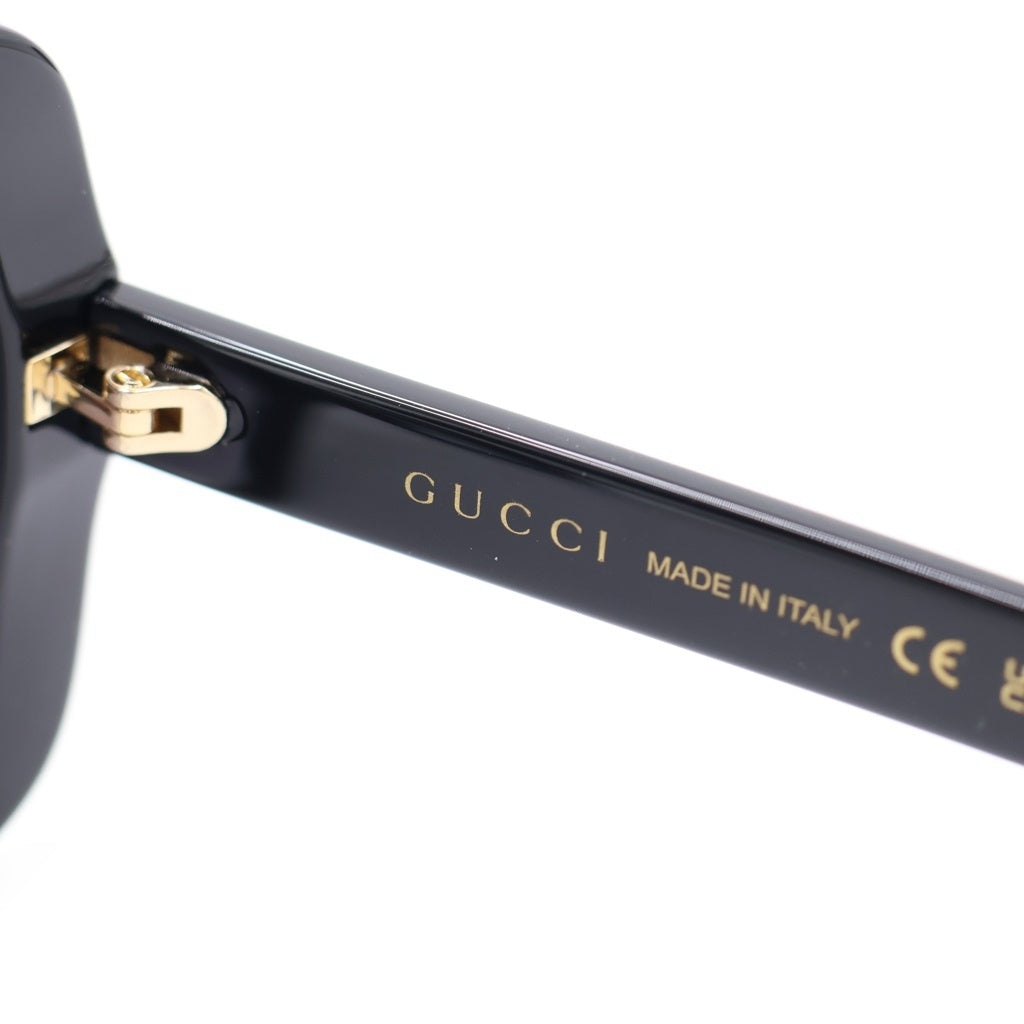 GUCCI(グッチ) GG0762S バタフライフレーム GGロゴテンプル カラーレンズ サングラス メガネ ブラック