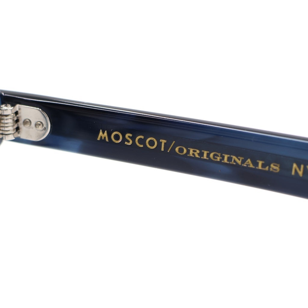 MOSCOT(モスコット) LEMTOSH レムトッシュ ウェリントンフレーム クリアレンズ サングラス メガネ ブラック/ブルー