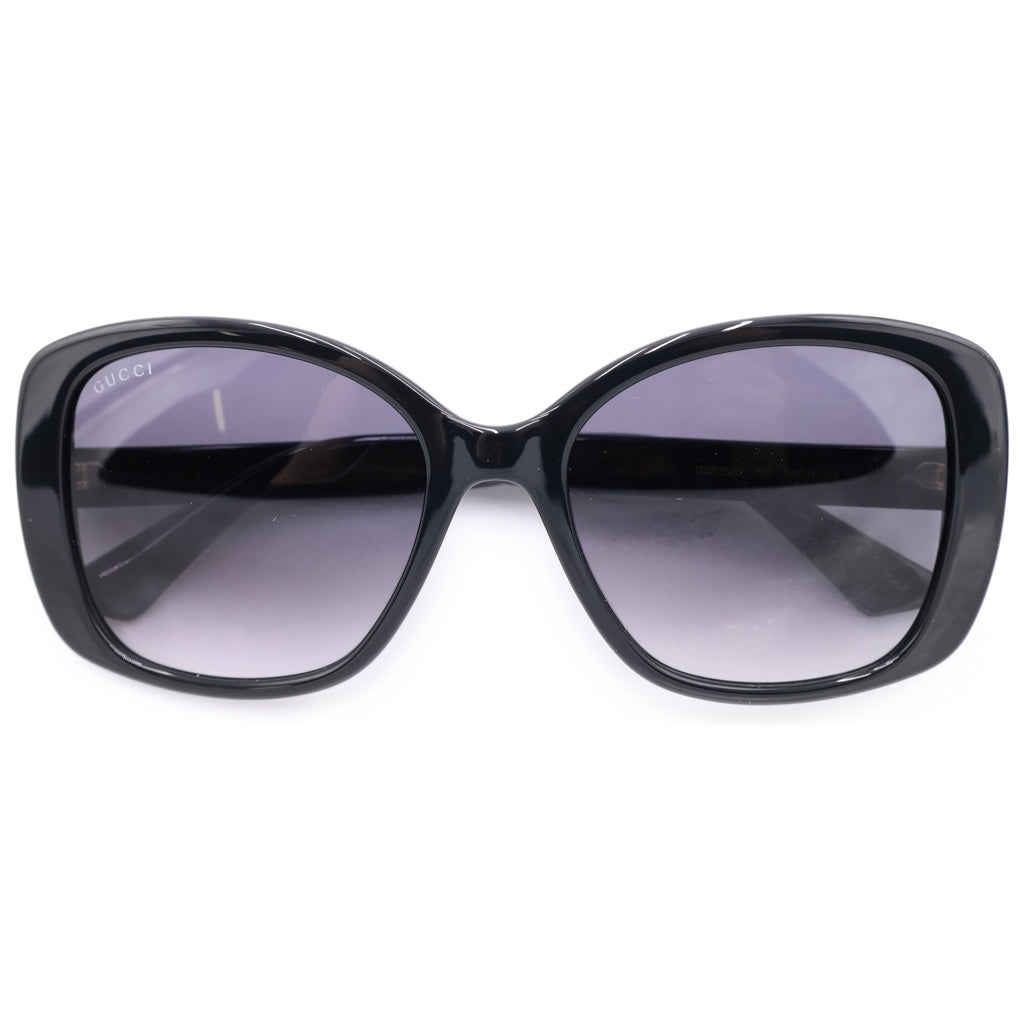 GUCCI(グッチ) GG0762S バタフライフレーム GGロゴテンプル カラーレンズ サングラス メガネ ブラック