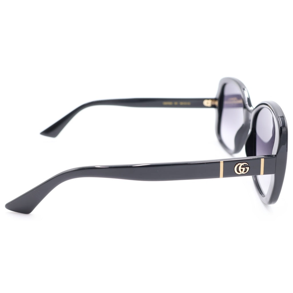GUCCI(グッチ) GG0762S バタフライフレーム GGロゴテンプル カラーレンズ サングラス メガネ ブラック
