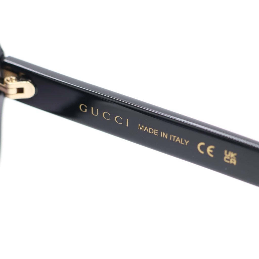 GUCCI(グッチ) GG0762S バタフライフレーム GGロゴテンプル カラーレンズ サングラス メガネ ブラック