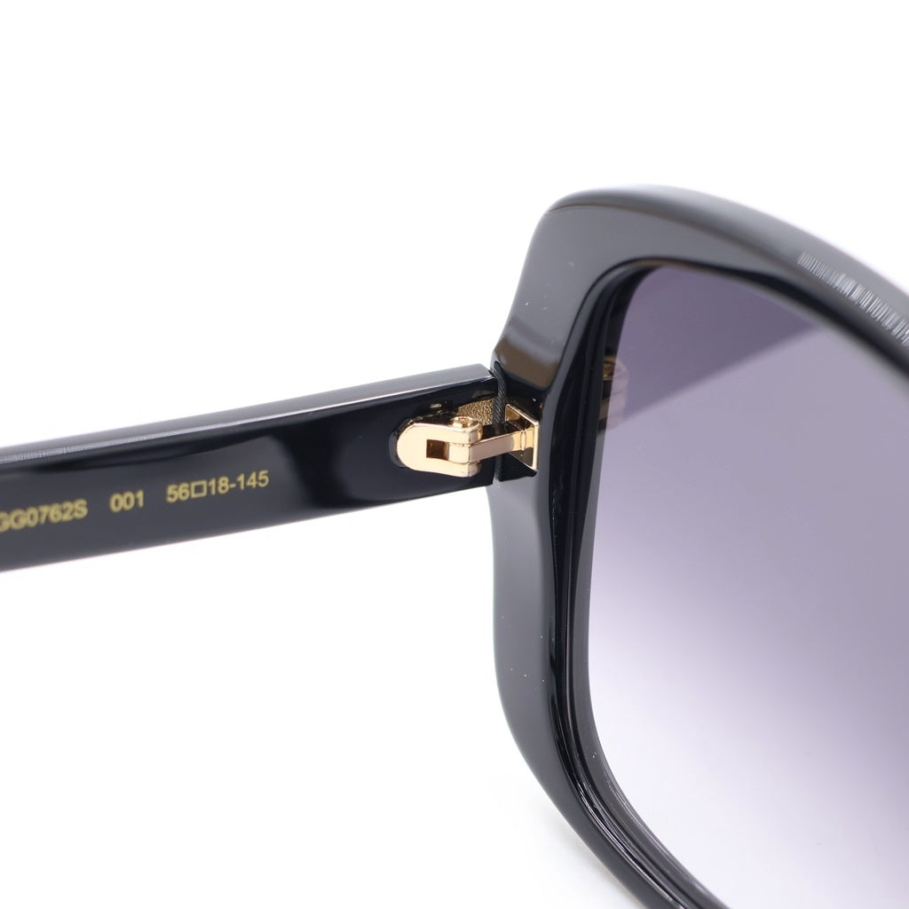 GUCCI(グッチ) GG0762S バタフライフレーム GGロゴテンプル カラーレンズ サングラス メガネ ブラック
