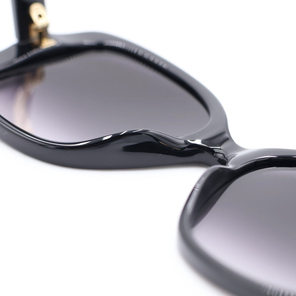 GUCCI(グッチ) GG0762S バタフライフレーム GGロゴテンプル カラーレンズ サングラス メガネ ブラック