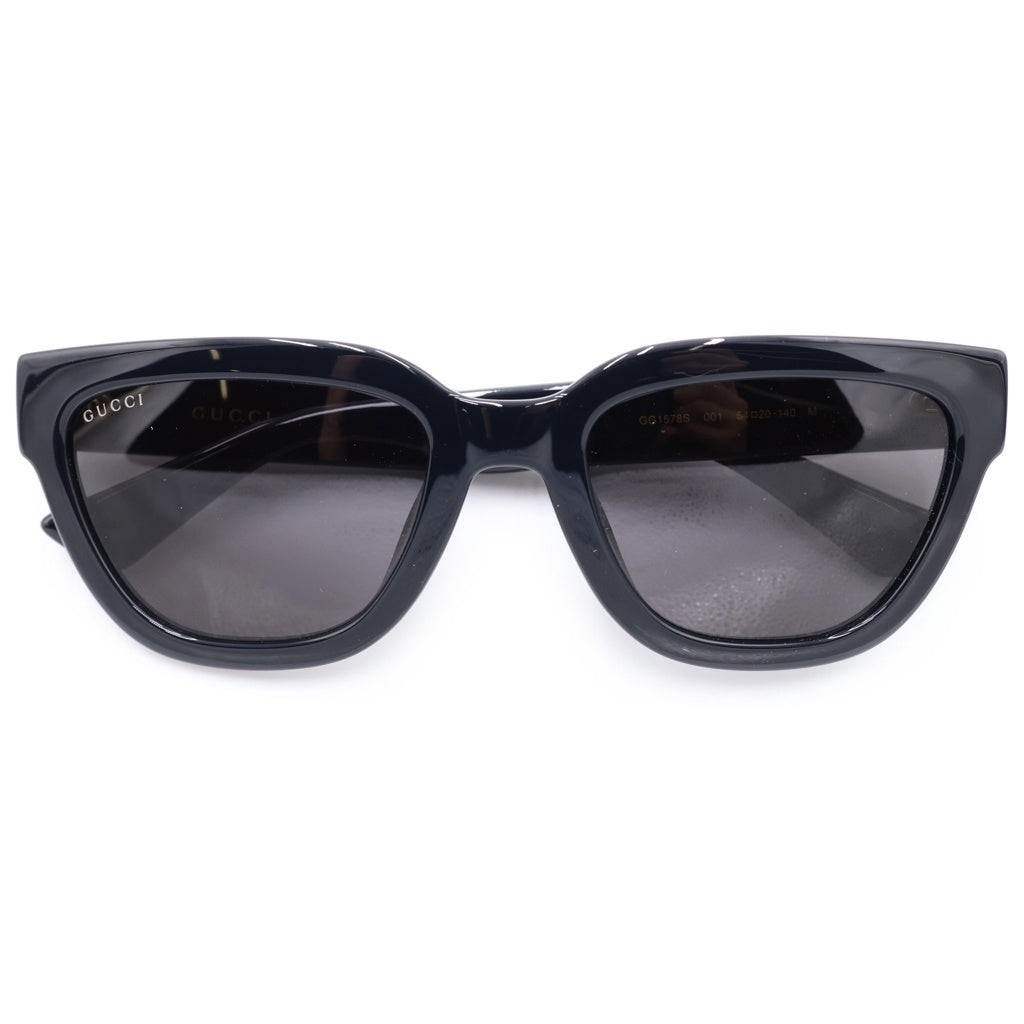 GUCCI(グッチ) GG1578S キャットアイフレーム インターロッキングGテンプル カラーレンズ サングラス メガネ ブラック