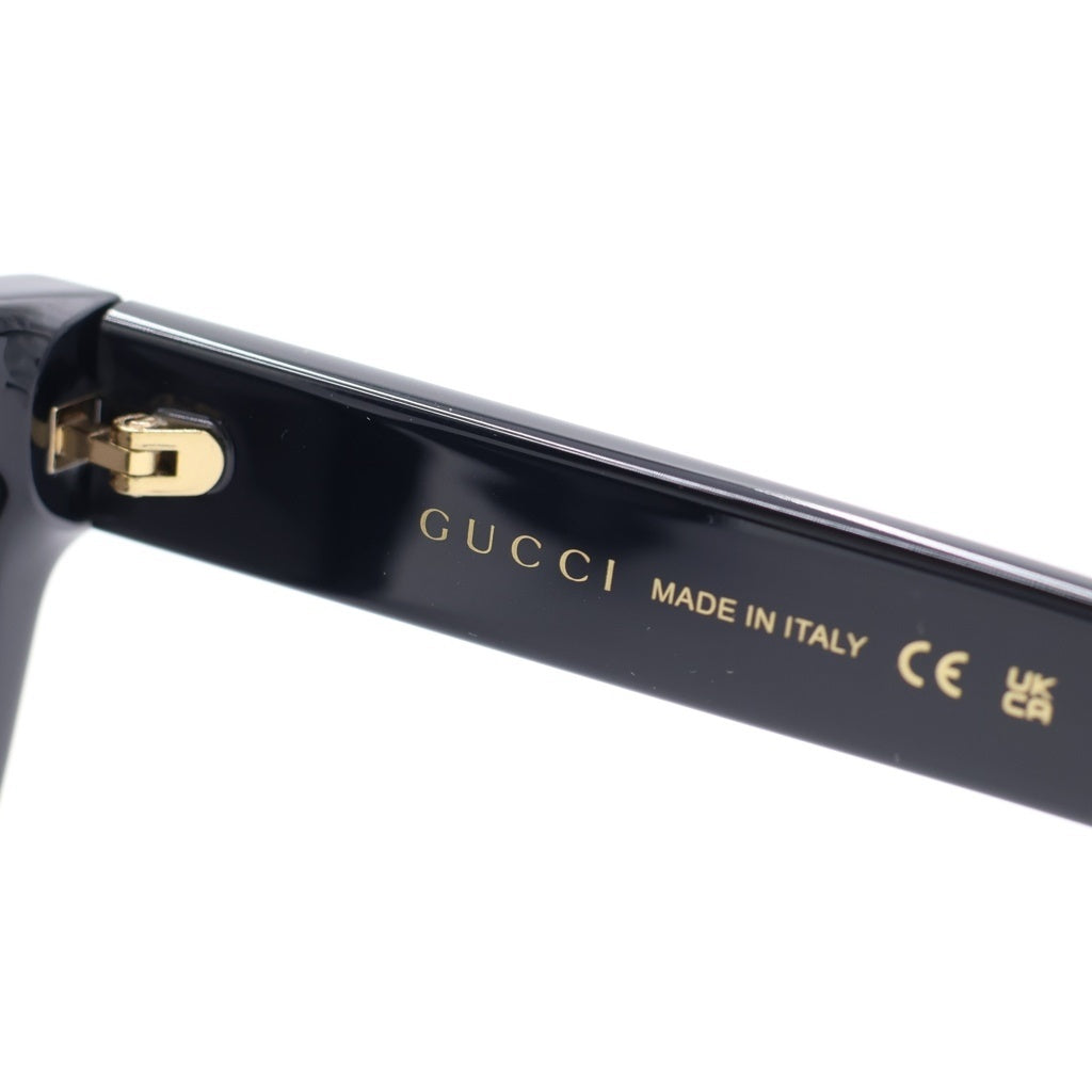GUCCI(グッチ) GG1578S キャットアイフレーム インターロッキングGテンプル カラーレンズ サングラス メガネ ブラック