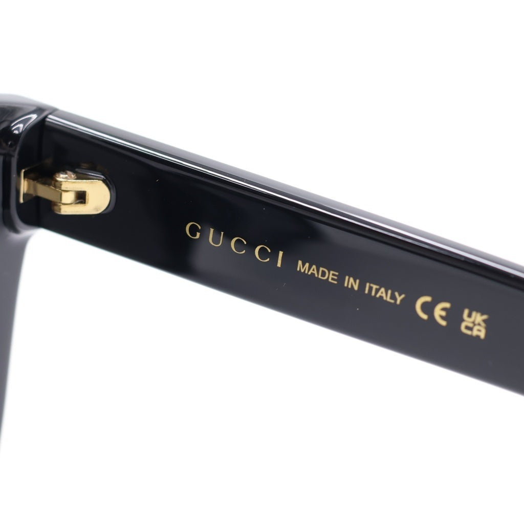 GUCCI(グッチ) GG1338S アジアンフィット ウェリントンフレーム インターロッキングGテンプル カラーレンズ サングラス メガネ ブラック