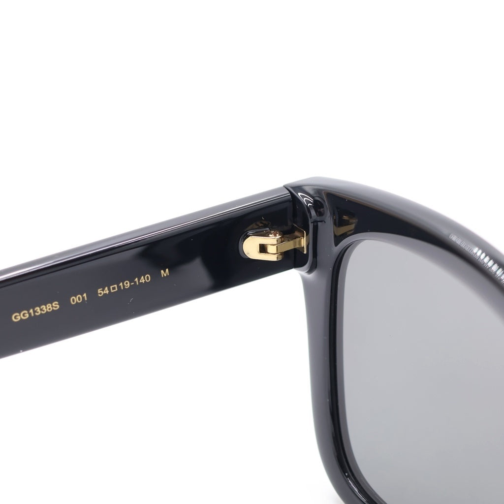 GUCCI(グッチ) GG1338S アジアンフィット ウェリントンフレーム インターロッキングGテンプル カラーレンズ サングラス メガネ ブラック
