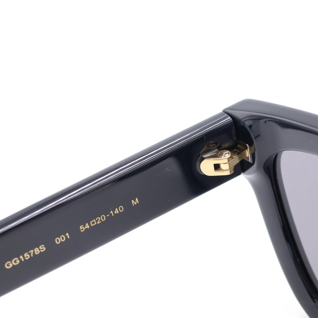 GUCCI(グッチ) GG1578S キャットアイフレーム インターロッキングGテンプル カラーレンズ サングラス メガネ ブラック
