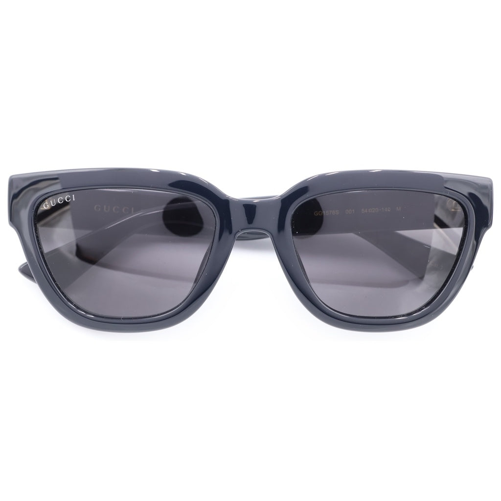 GUCCI(グッチ) GG1578S キャットアイフレーム インターロッキングGテンプル カラーレンズ サングラス メガネ ブラック