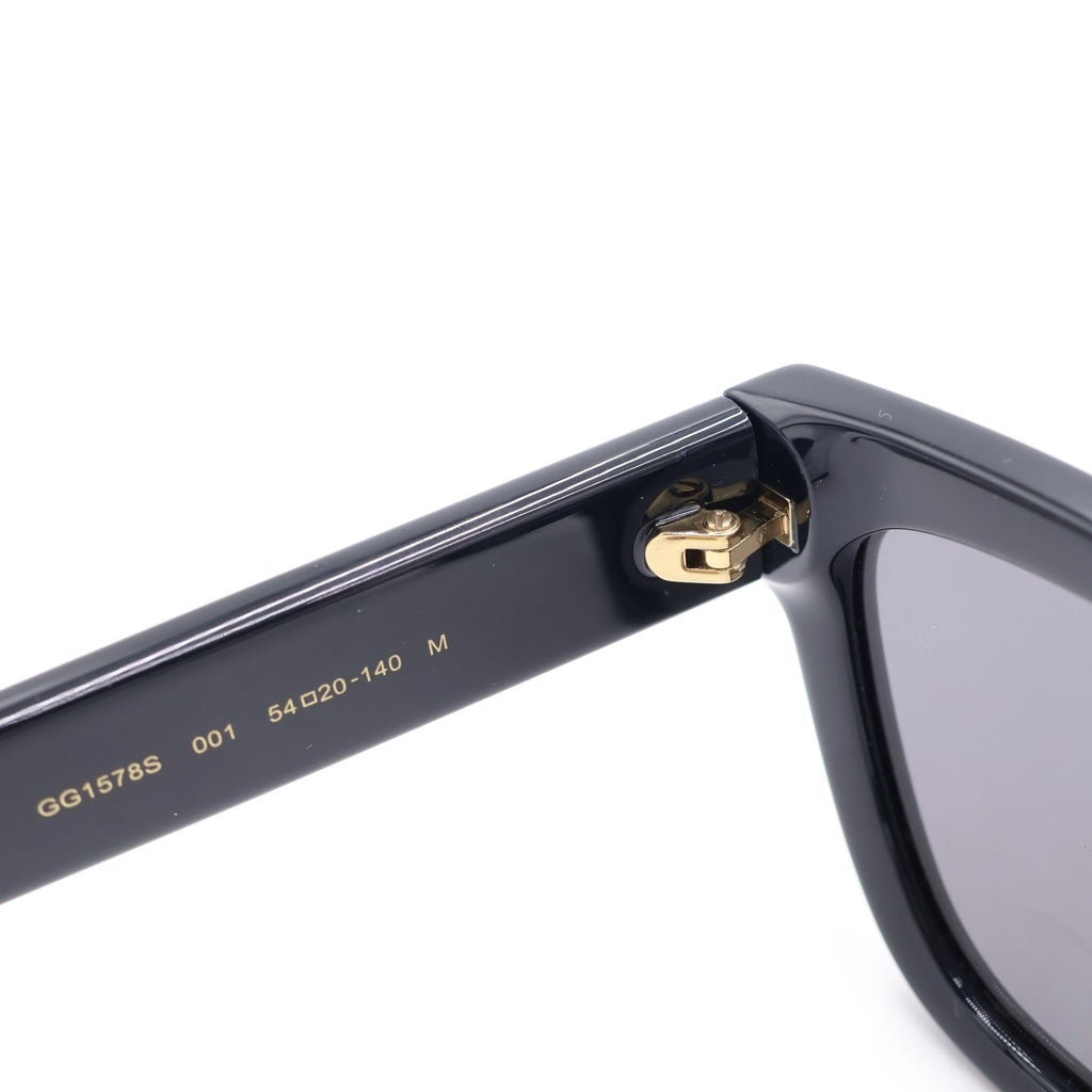 GUCCI(グッチ) GG1578S キャットアイフレーム インターロッキングGテンプル カラーレンズ サングラス メガネ ブラック