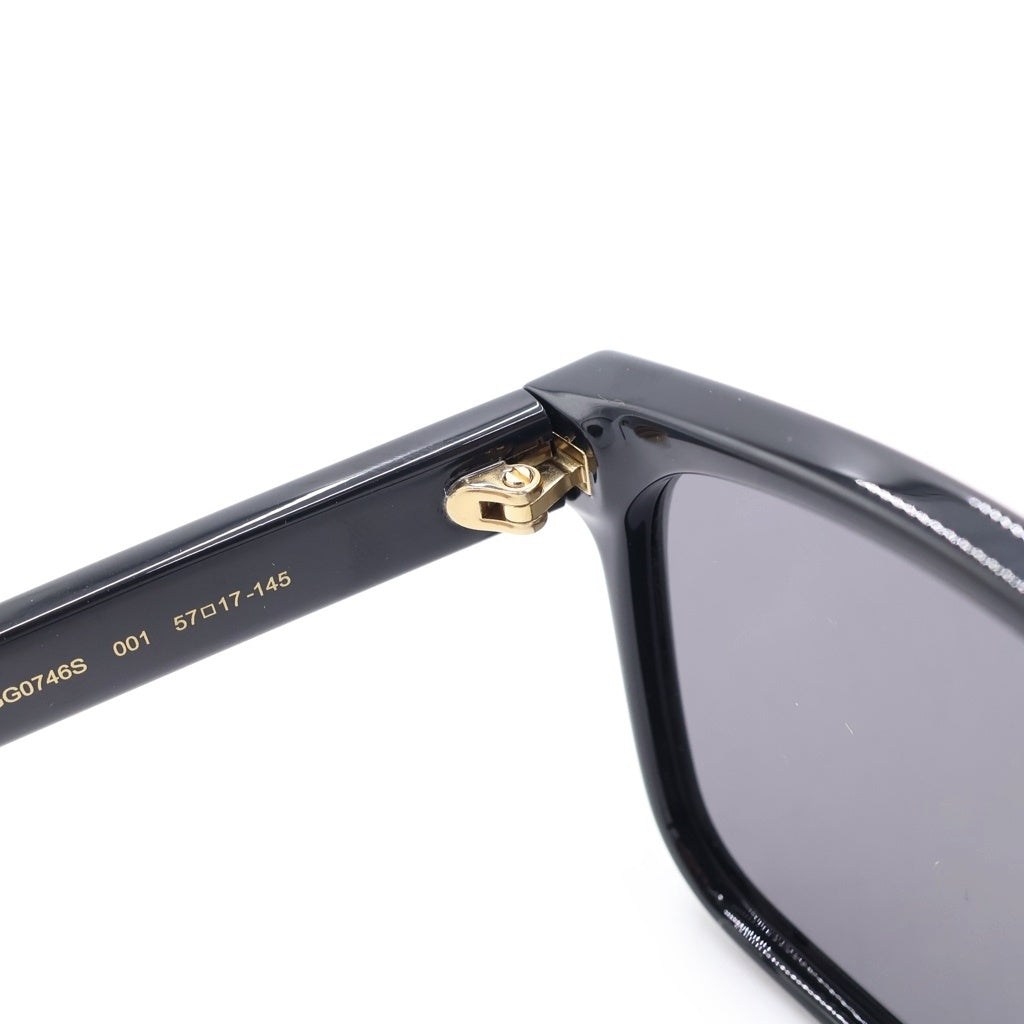 GUCCI(グッチ) GG0746S アジアンフィット ウェリントンフレーム シェリーラインテンプル カラーレンズ サングラス メガネ ブラック