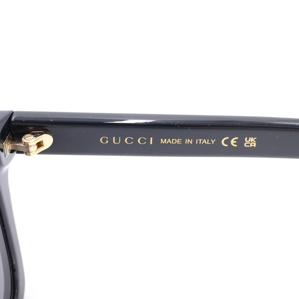 GUCCI(グッチ) GG1582SK アジアンフィット スクエアフレーム ロゴテンプル カラーレンズ サングラス メガネ ブラック