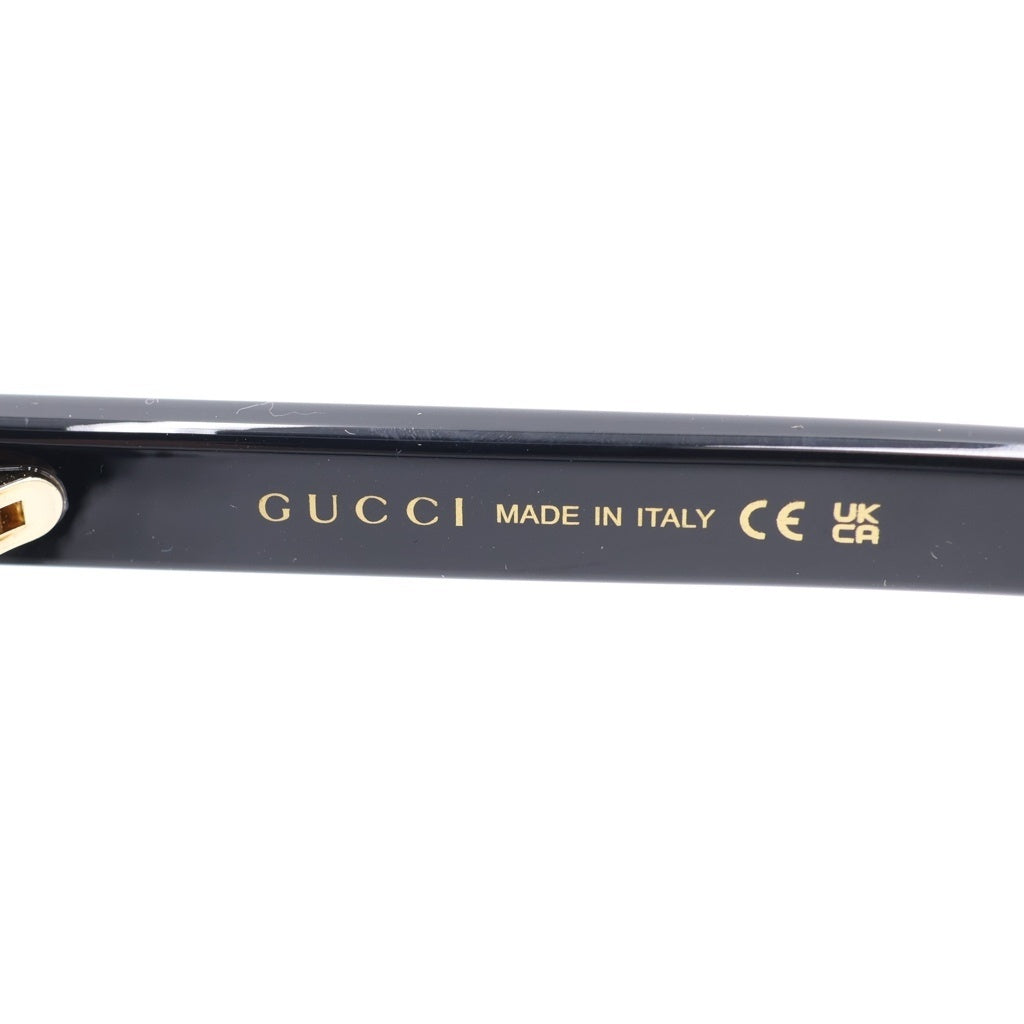 GUCCI(グッチ) GG1582SK アジアンフィット スクエアフレーム ロゴテンプル カラーレンズ サングラス メガネ ブラック