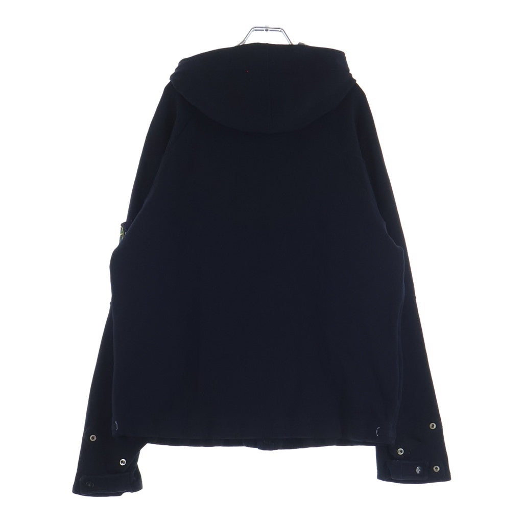 STONE ISLAND(ストーンアイランド) 00S VINTAGE ヴィンテージ 胸ロゴパッチ ストレッチコットン ジップアップフーデッドジャケット ネイビー