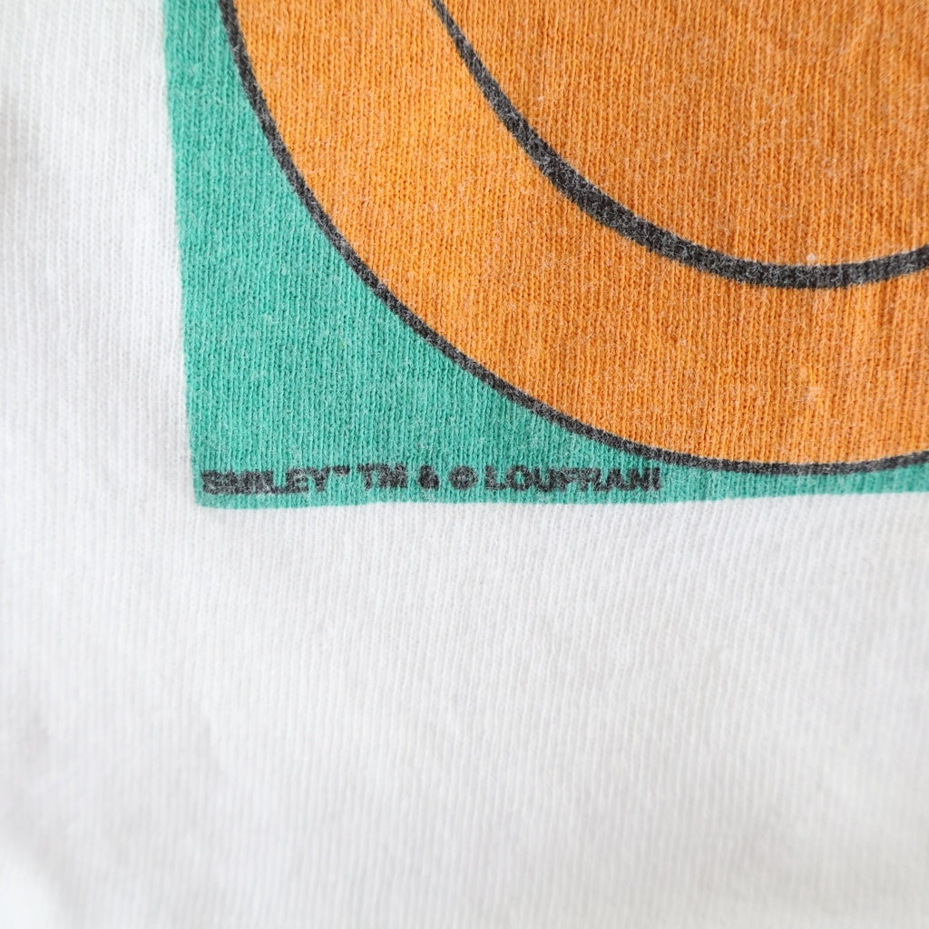 VINTAGE(ヴィンテージ) 90S VINTAGE SMILEY TEE ヴィンテージ スマイリー フロントプリントTシャツ 半袖クルーネックカットソー ホワイト