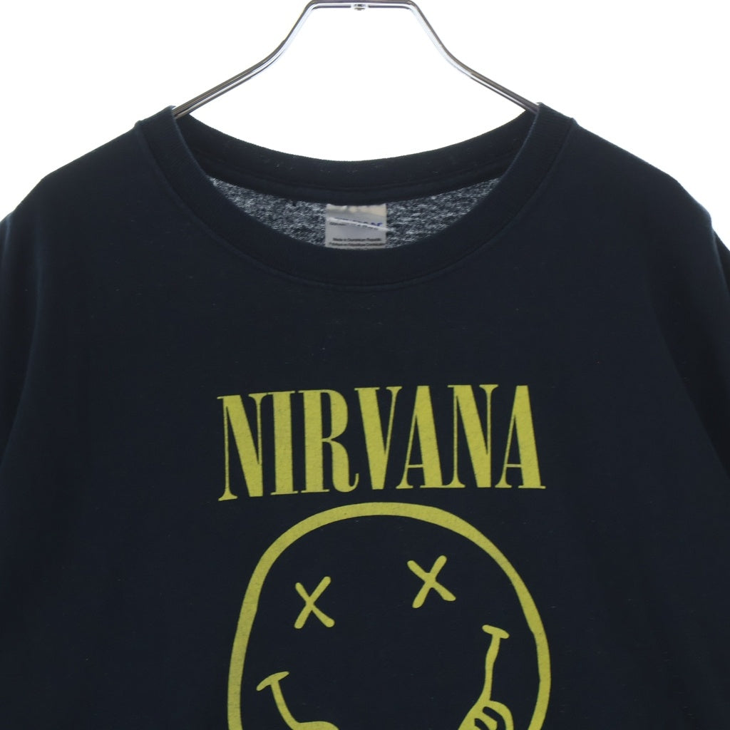 VINTAGE(ヴィンテージ) 00S VINTAGE NIRVARNA SMILE 2003 TEE GILDAN ヴィンテージ ニルヴァーナ スマイル 両面プリントTシャツ 半袖クルーネックカットソー ブラック