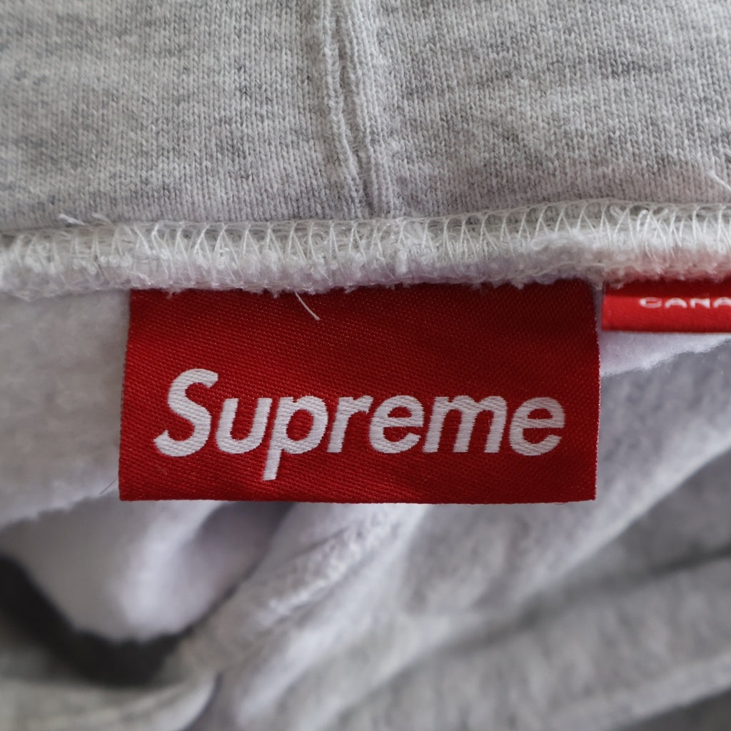 SUPREME(シュプリーム) 24SS Shanghai Box Logo Hooded Sweatshirt Ash Grey 上海オープン記念 レオパード柄ボックスロゴ プルオーバーパーカー フーディー グレー