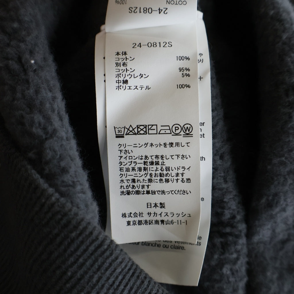 Sacai(サカイ) 24SS ×Carhartt Isetan Exclusive Hoodie カーハート ジップアップパーカー スェット フーディー グレー 24-0812S