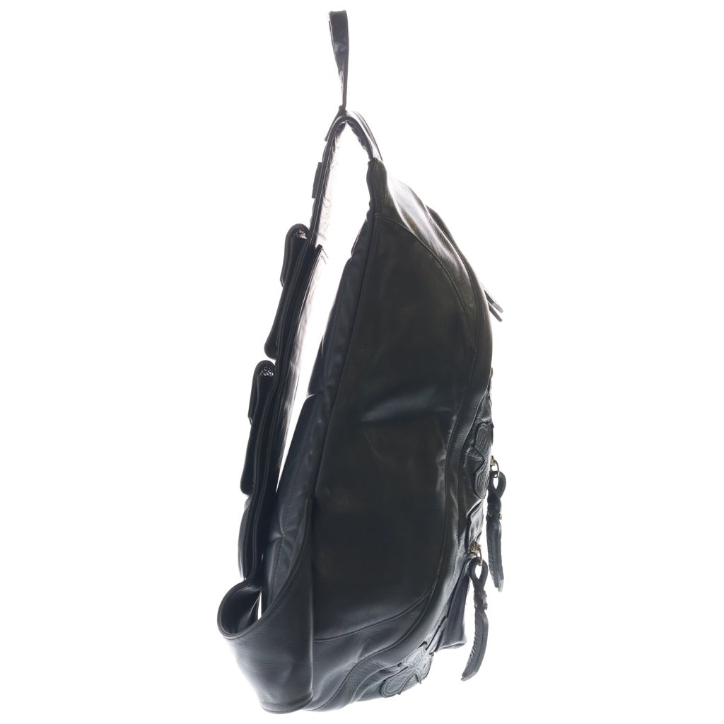 Soffer Ari(ソファアリ) BACK PACK BAG レザー パッチ付き ワンショルダーバッグ ブラック