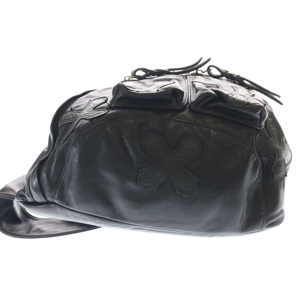 Soffer Ari(ソファアリ) BACK PACK BAG レザー パッチ付き ワンショルダーバッグ ブラック