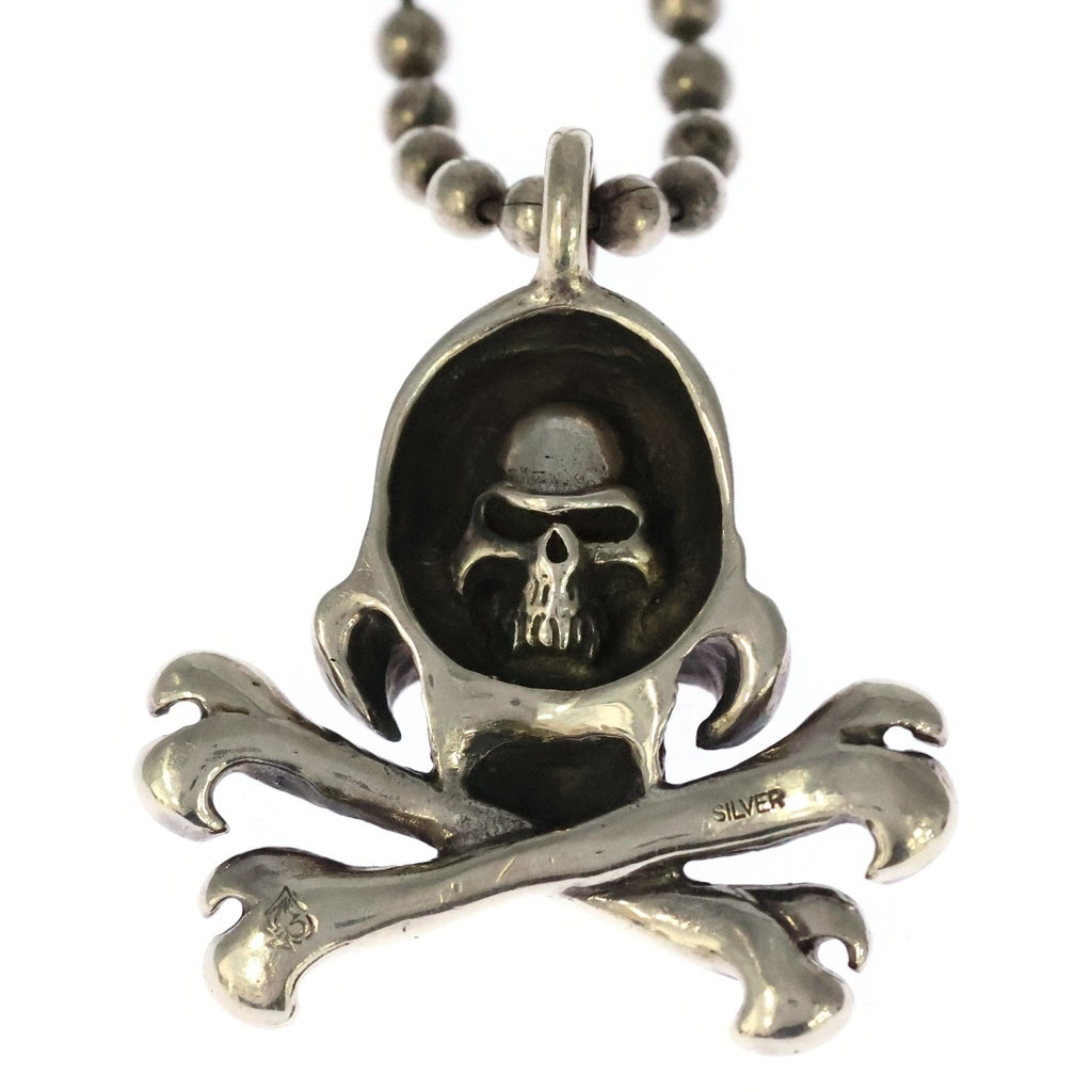 THIRTEEN DESIGNS(サーティーンデザインズ) DEVIL KILLER PIRATE SKULL PENDANT デビルキラー パイレーツ スカルペンダントトップ シルバー TDPD-035