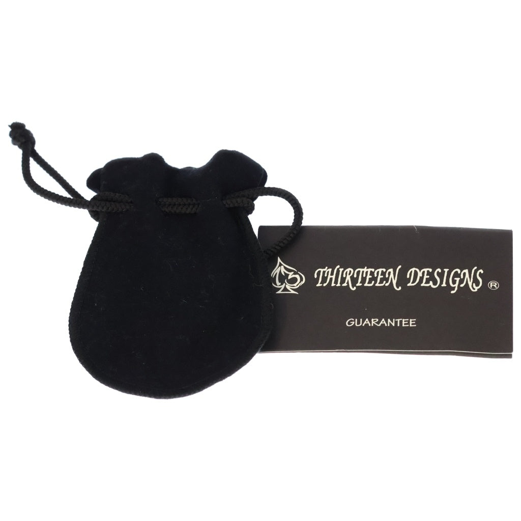 THIRTEEN DESIGNS(サーティーンデザインズ) DEVIL KILLER PIRATE SKULL PENDANT デビルキラー パイレーツ スカルペンダントトップ シルバー TDPD-035